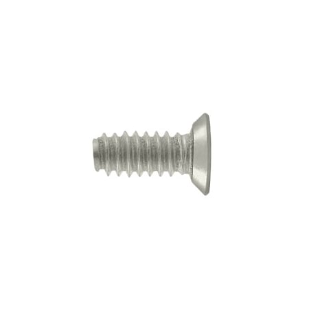 Deltana 1/2 in, Phillips Drive, Flat Head Wood Screw, Brushed Nickel Steel SCMS905U15